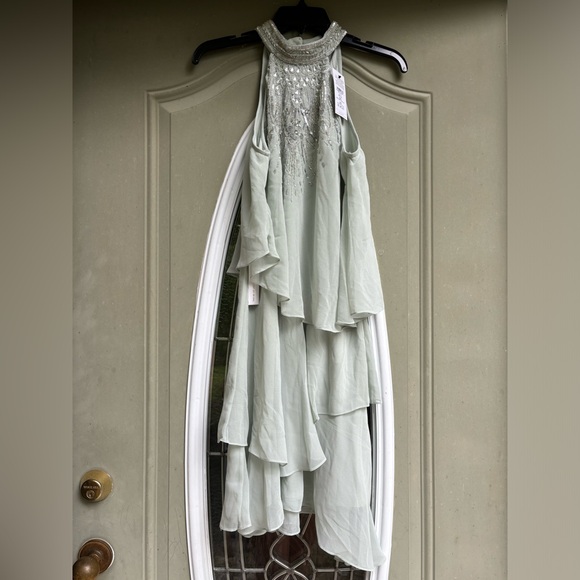 NWT Lipsy London Hand Beaded Choker Dress US 8 - Picture 2 of 8